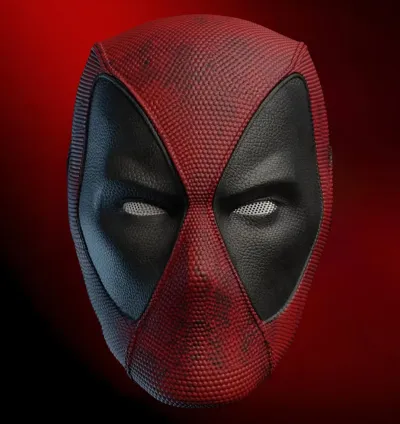 🎭 Deadpool 3D Faceshell for Cosplay - High-Quality Printable Model 🎨