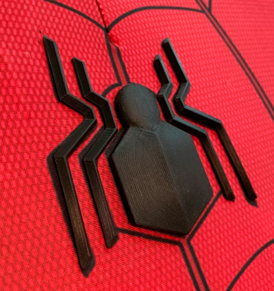 3D Printable Spider-Man Emblem Chest Logo – High Detail Cosplay Suit Accessory