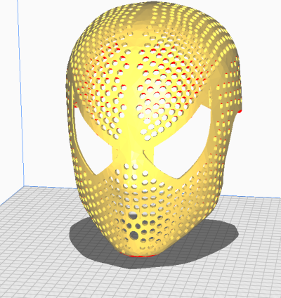 Spider Hero Perforated Mask 3D Print Model – Cosplay Ready, Ventilated Helmet STL