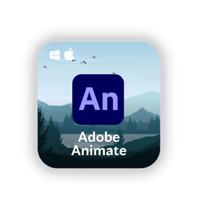 Adobe Animate Icon | Professional Software Logo for Windows & Mac | Digital Download