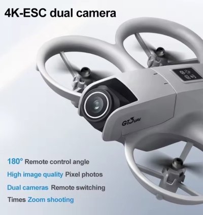 Neo HD 4K Drone – Portable Professional GPS Aerial Drone with 4K Dual Cameras, 180° Ultra-Wide Angle, 5G WiFi, Brushless Motors & Obstacle Avoidance