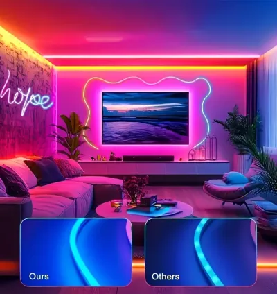 LED Neon RGB Flessibili per Interni – Alta Luminosità, Design Moderno e Colorato