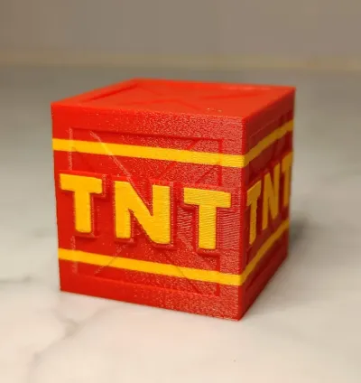 Crash Bandicoot TNT Crate 3D Printed – PS1 Style Explosive Box Replica