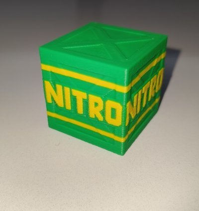 Crash Bandicoot NITRO Crate – Explosive 3D Printed Replica (PS1 Style)