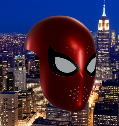 3D Printable Superhero Mask STL File – Cosplay, Costume, Display Prop