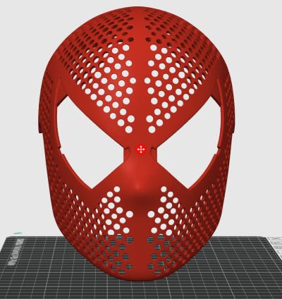 Spider-Man Raimi Style Faceshell 3D Print Model with Detachable Lenses