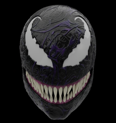 Venom Mask 3D Printed | Marvel Cosplay Helmet | Realistic Teeth Mask | Collectible Costume Prop | Halloween Accessory