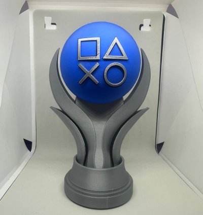 Platinum PlayStation Trophy 3D Printed | Gamer Gift Idea | Video Game Decoration