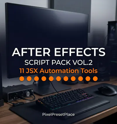 After Effects Script Pack Vol.2 JSX | 11 Automation Tools for Video Editors | AE Workflow Bundle