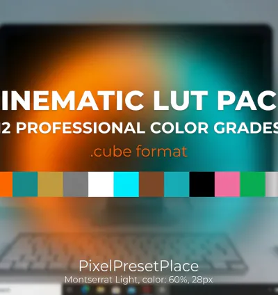 Cinematic LUT Pack 12 Color Grades | Premiere Pro DaVinci Resolve After Effects | Video Color Grading