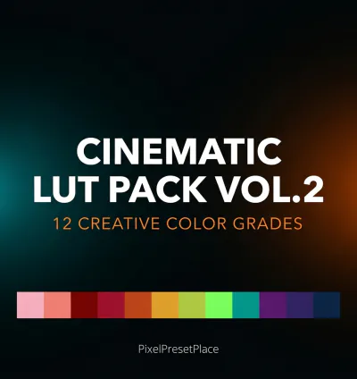 Cinematic LUT Pack Vol.2 12 Color Grades | Premiere Pro DaVinci Resolve After Effects | Creative Video LUTs