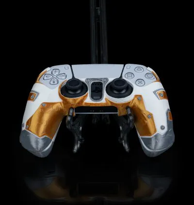 PS5 Futuristic Armor Controller Shell STL – Sci-Fi DualSense Design