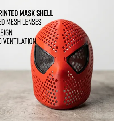 Spider-Man Raimi Faceshell STL – Movie Accurate 3D Print Mask (Instant Download)