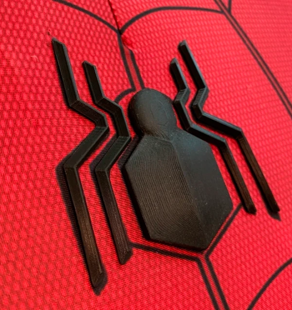 3D Printable Spider-Man Emblem Chest Logo – High Detail Cosplay Suit Accessory