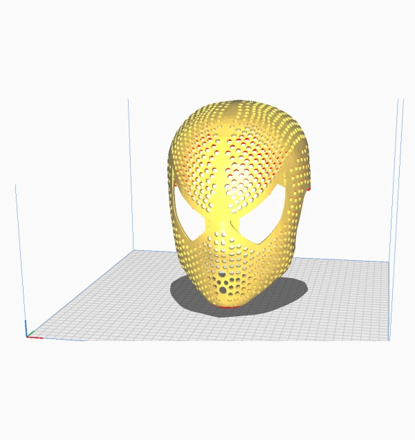Spider Hero Perforated Mask 3D Print Model – Cosplay Ready, Ventilated Helmet STL