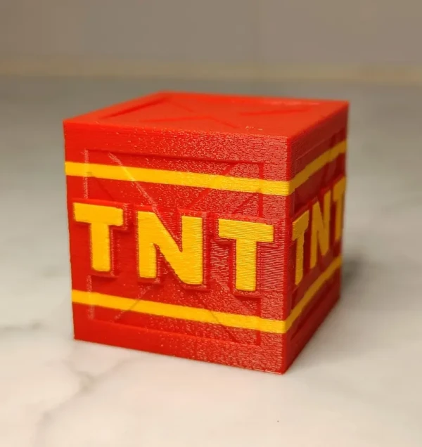 Crash Bandicoot TNT Crate 3D Printed – PS1 Style Explosive Box Replica