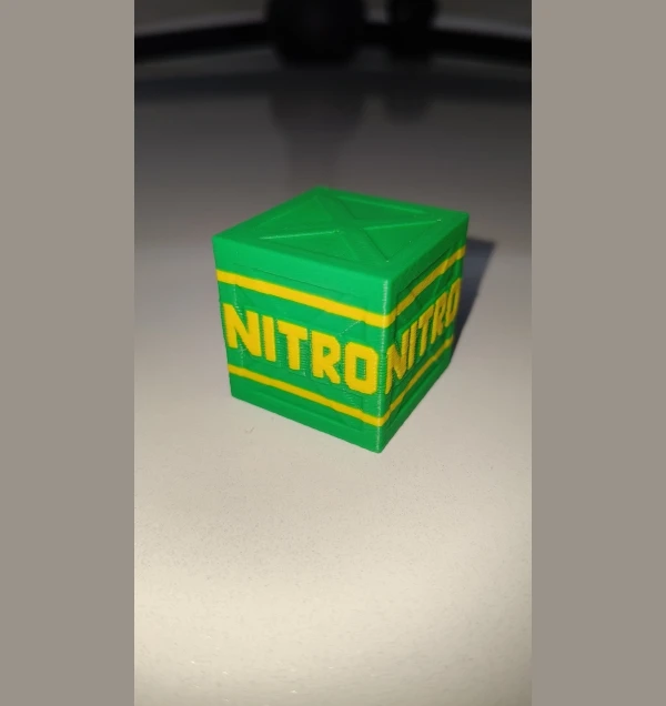 Crash Bandicoot NITRO Crate – Explosive 3D Printed Replica (PS1 Style)