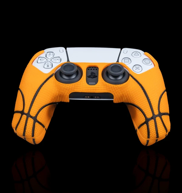 Basketball Texture PS5 DualSense Controller Cover – 3D Printable Gamepad Shell STL 3MF