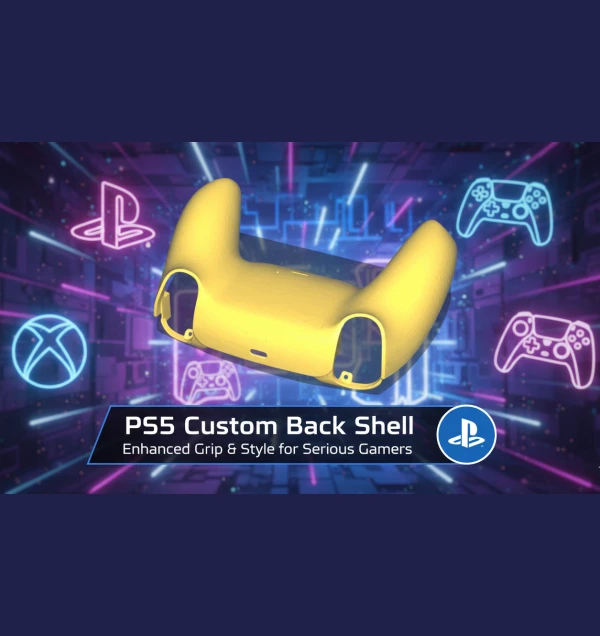 PS5 DualSense Controller Back Shell Replacement for Customization 3D