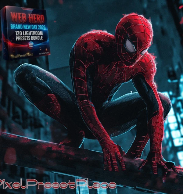 Spider-Man Lightroom Presets | 120 XMP Bundle Brand New Day 2026 | Neon City Comic Cinematic | Adobe Lightroom Classic CC